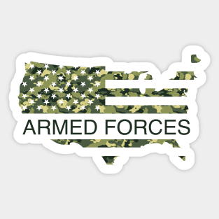 Armed Forces Flag Sticker